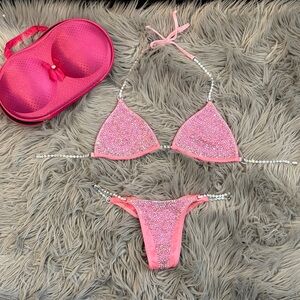 Toxic Angel Bikini ; large Top: pro cut bottoms . With travel case